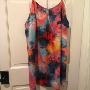 Tyche Colorful Watercolor Dress